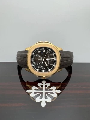 2020 Patek Philippe Aquanaut Travel Time 5164R-001 18K Rose Brown New Strap B&P - Image 1 of 4