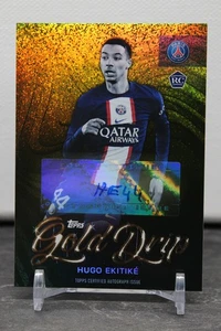 Topps PSG Team Set 2022/23 Gold Drip RC Hugo Ekitike No.GD-HE Liverpool FC /50 - Picture 1 of 2