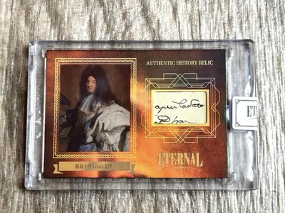 2024 ETERNAL CUTS WORLD PAST KING LOUIS XIV HISTORIC HANDWRITTEN RELIC HOLO /99 - Image 1 of 2