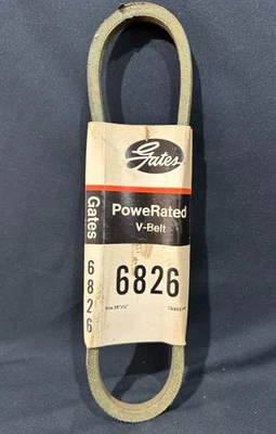 NOS Gates 6826 PowerRated V-Belt 1/2" x 26" Gates Correa de repuesto Foto 1 de 2