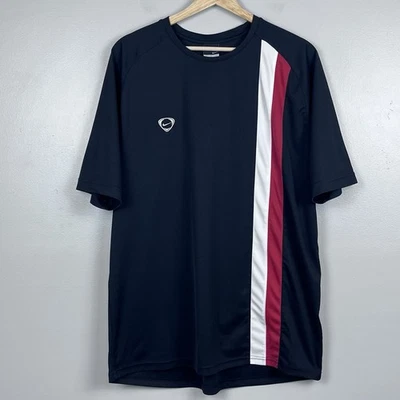 Camiseta de futebol listrada Nike masculina retrô Mercurial tamanho XL; esportes, roupas ativas - Imagem 1 de 4