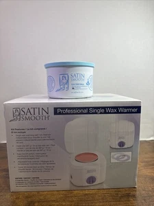 SATIN SMOOTH PROFESSIONAL SINGLE WAX WARMER NEW W/ Tea Tree Wax 14 Oz - Picture 1 of 4