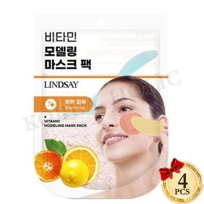 LINDSAY Modeling Mask Pack 28g #Vitamin x 4EA Jelly Mask Korean Cosmetics NEW - Image 1 of 4