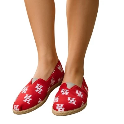 Zapatos Colegiales UH Houston Cougars Para Mujer L Rojo NCAA Lona Sin Cordones Informales Nuevos con Etiquetas Foto 1 de 4