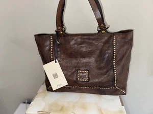 CAMPOMAGGI Handtasche Braun NP 480,- Leder-Tasche Ledertasche 180264 | 10002-41 - Bild 1 von 9