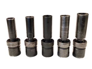 Snap On Tool 5 Piece 1/2" Drive SAE Deep Impact Swivel Socket Set 1/2” to 11/16” - Bild 1 von 9