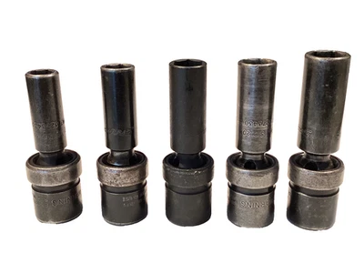 Snap On Tool 5 Piece 1/2" Drive SAE Deep Impact Swivel Socket Set 1/2” to 11/16” - Image 1 of 4