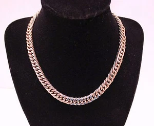 NECKLACE /CHOKER SILVERTONED VINTAGE B3MY55 - Picture 1 of 6