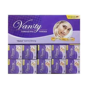 Vanity Eyebrow Threading Thread Extra Soft Strong Anti Bacterial 1 box =10 spool - Picture 1 of 4