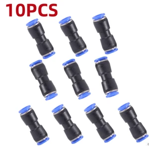 10Pcs 6mm straight Tube Push in Air Pneumatic Quick Fitting Pipe Connector - Picture 1 of 4