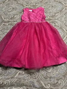 Marmellata Girls Fuchsia Pink Crinoline Dress 5t Father Daughter Dance - Picture 1 of 4
