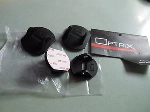 NEW OPTRIX 2 Flat & 2 Curved Base Mounts iPhone 4 & 4S # BSE-003-A - Picture 1 of 3