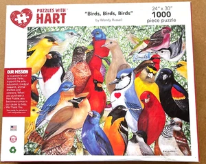 Puzzles with HART 1000 Pc Jigsaw Puzzle BIRDS, BIRDS, BIRDS New & Sealed - Picture 1 of 2
