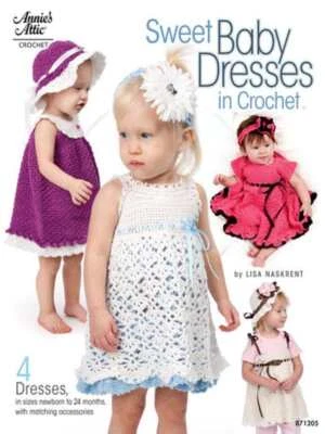 NEW!!! SWEET BABY DRESSES IN CROCHET SUPER CUTE!!! - Image 1 of 4