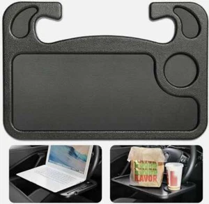 Car Steering Wheel Tray Table Coffee Drink Holder Laptop Stand Eating Food Desk - Picture 1 of 7
