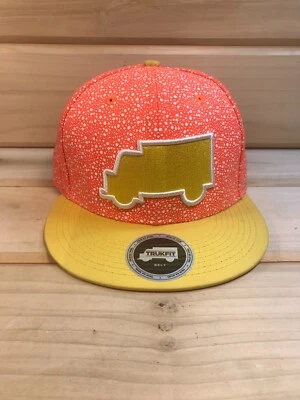 Chapéu Trukfit alça ajustável OSFM amarelo pêssego lã acrílica - Imagem 1 de 4