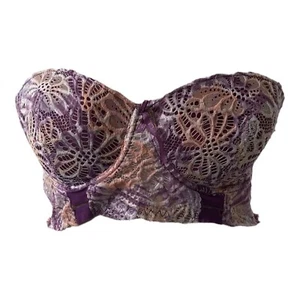 Women’s Size 38 B Bra Body Frosting Strapless Multicolor Underwire - Picture 1 of 11