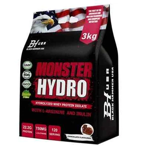 Monster Hydro Hydrolysiertes Whey Protein Isolat 3KG Schokolade - Bild 1 von 4