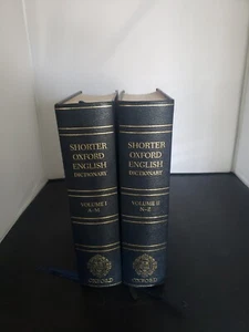 Shorter Oxford English Dictionary (2 Vol) by Oxford Hardcover 6th ed 3rd LN 2007 - Picture 1 of 15