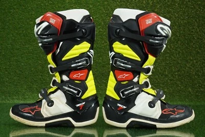 ALPINESTARS TECH 7 BOOTS MOTOCROSS MX MOTORCYCLE MEN'S US 12 EU 47 ~ WOW!! - Image 1 of 4