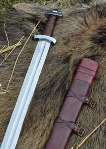 Hand Forged Carbon Steel Viking Sword Sharp Battle Ready Medieval Sword+Scabbard - Picture 1 of 5