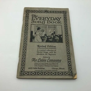 1927 Cable Company Pianos Everyday Song Book Hymnal Antique Vintage D3 - Picture 1 of 12