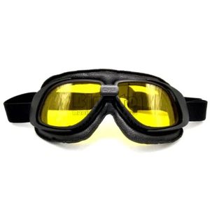Motorcycle Goggles Glasses Motocross Leather ATV Dirt Bike Off Road Eyewear - Bild 1 von 14