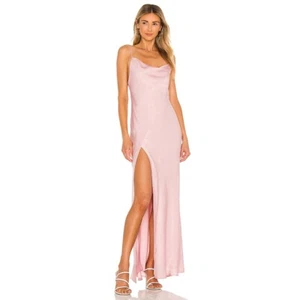 NUEVO RESA River Maxi Vestido París Rosa Arena Hendidura Vestido Pequeño - Imagen 1 de 10
