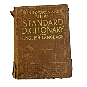 Funk & Wagnalls New Standard Dictionary English Language Hardcover Vintage 1931 - Imagen 1 de 7