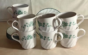 8 Corelle Callaway Tassen und Untertassen - Bild 1 von 2