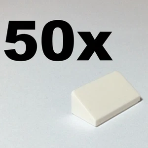 NUEVO LEGO - PENDIENTES - 1 x 2 - (30 1 x 2 x 2/3) Blanco x 50 - 1x2 pendiente - Imagen 1 de 1