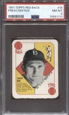 1951 Topps Red Backs Preacher Roe #16 PSA 8 “NM-MT” Brooklyn Dodgers BEAUTY