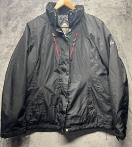 ZERO XPOSUR Black Collared All Weather Jacket Large Long Sleeve Full Zippered - Picture 1 of 11