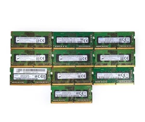 Lot of 10 Assorted Brands 4GB DDR4 Laptop RAM Memory Modules - Picture 1 of 5