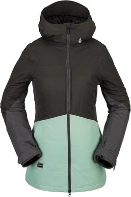 Volcom Women's Strayer Ins Jacket Insulated- BLACK GREEN REFB32B4 - Image 1 of 3