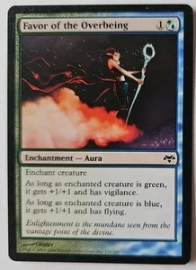 MTG Magic The Gathering Card Favor of the Overbeing Enchantment Aura Eventide - Picture 1 of 2