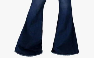 Bell Bottom Jeans for Women Ripped High Waisted Classic Flared Pants (Large) L5 - Picture 1 of 3