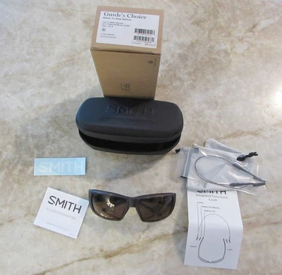 NUEVO EN CAJA, Smith Optics GUÍAS ELECCIÓN Gafas de sol polarizadas Mate Marrón Habana +2,50 Foto 1 de 4