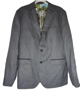 Ted Baker grauer Herren Anzug gefüttert Blazer Sakko Gr. 4 - Bild 1 von 8