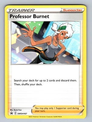 Professor Burnet - SWSH167 Promo SWSH: Sword & Shield Promo Cards - LP - NM Poke - Image 1 of 2