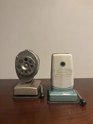 Sacapuntas vintage Boston montaje al vacío (lote de 2) ~ probados y funcionando 👀 Foto 1 de 4