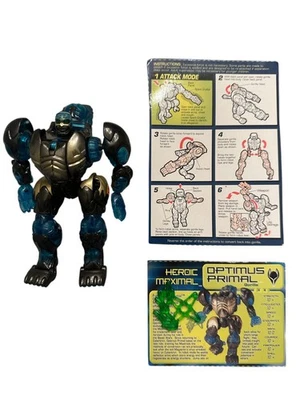 Figura Hasbro Optimus Primal 100% Completa Transformers Beast Machines 2000 Foto 1 de 4