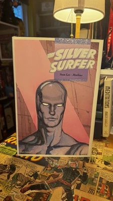 The Silver Surfer Parable HC by Stan Lee and Moebius 1988 Marvel Epic Comics - Image 1 of 4