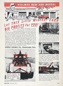 1955 Anzeige Ernest Holmes Co Chattanooga TN Neu 400 Modell Wrecker 665 $ - Bild 1 von 1
