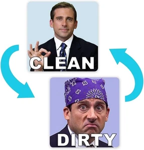 Lavavajillas Michael Scott Prison Mike 4 x 4 pulgadas, 1 pieza imán de 4 pulgadas - Imagen 1 de 8