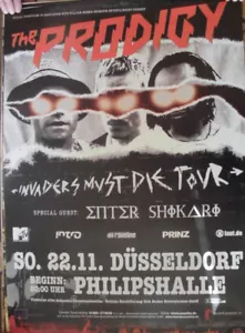 Prodigy Invaders Must Die Tour 2010 / 2009 Konzert Plakat Concert Poster 84cm - Bild 1 von 4