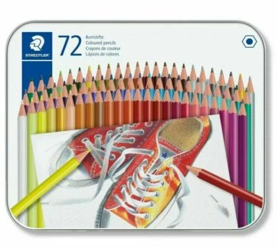 STAEDTLER 72 Coloured Drawing Pencils Set Color Pencil 175 M72 Tin Case New - image 1 of 2