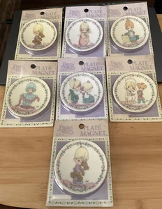 Precious Moments Mini Plate Magnet Mom You're A Wish Come True 1994 Ceramic - Picture 1 of 9