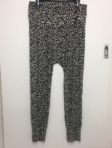 Kmart Girl Express Pants Size 12 Womens Leopard Print Stretch Trousers