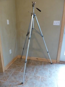 Vintage Sunset PR-5500 aluminum tripod + extra top end, good working cond. - Picture 1 of 12